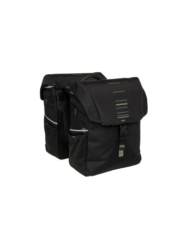 New Looxs fietstas dubbel Vigo black green Racktime2 40L