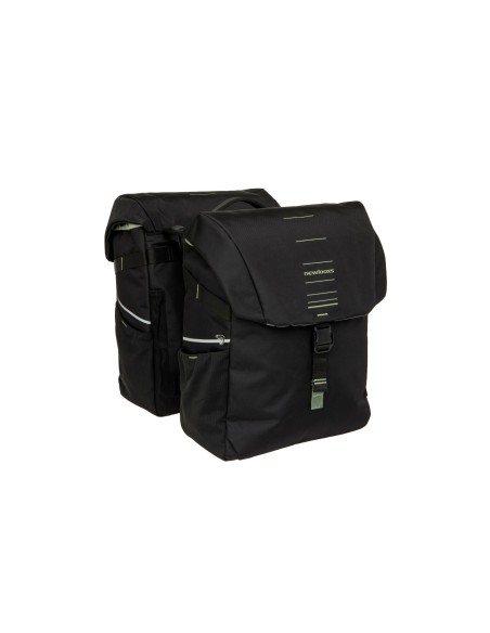 New Looxs fietstas dubbel Vigo black green Racktime2 40L