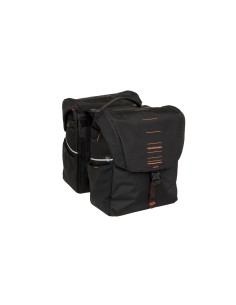 New Looxs fietstas dubbel Vigo black orange Racktime2 40L
