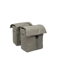 New Looxs fietstas dubbel Leeds taupe MIK 38L