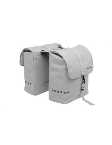New Looxs fietstas dubbel Odense light grey MIK 2.0 39L