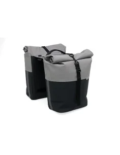 New Looxs fietstas dubbel Nyborg grey/black MIK 2.0 34L