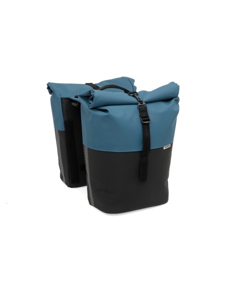 New Looxs fietstas dubbel Nyborg petrol/black MIK 2.0 34L