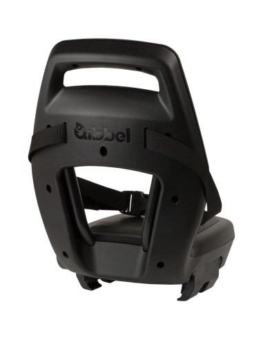 Qibbel achterzitje Junior 6+ Midnight Black -zwart/zwart