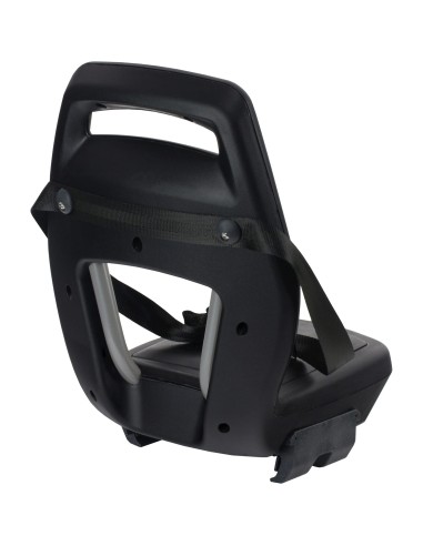 Qibbel achterzitje Junior 6+ Midnight Black -zwart/zwart