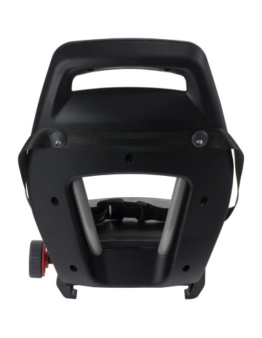 Qibbel achterzitje Junior 6+ Midnight Black -zwart/zwart