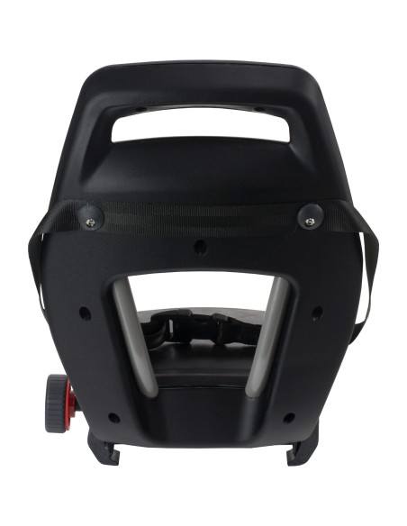 Qibbel achterzitje Junior 6+ Midnight Black -zwart/zwart
