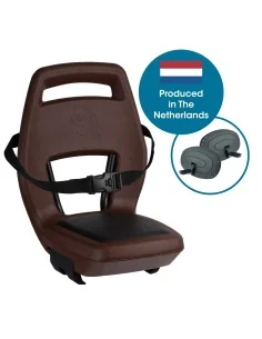Qibbel achterzitje Junior 6+ drager bev. bruin/zwart