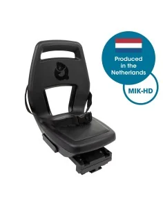 Qibbel achterzitje Junior 6+ MIK-HD Midnight Black -zwart