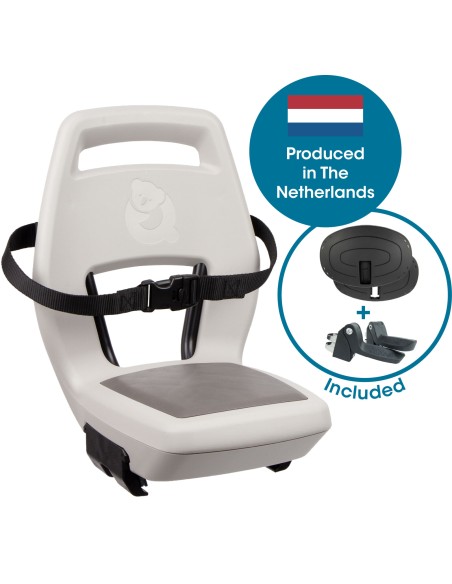 Qibbel achterzitje Junior 6+ Pebble Grey – beige/bruin