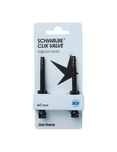 Schwalbe clik valve tubeless ventiel set 60mm