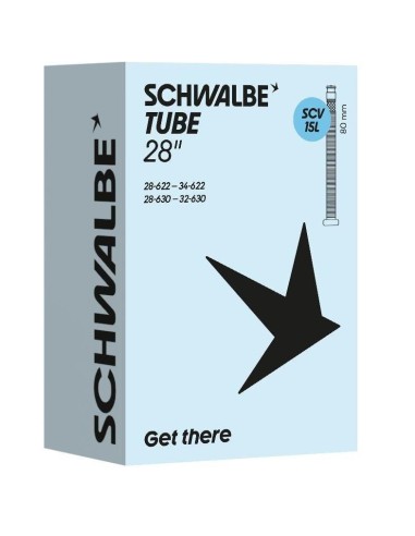 Schwalbe bnb SCV15L 28 inch 28/34-622/630 clik valve 80mm