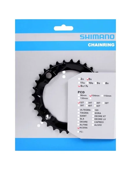 Shimano kettingblad 32t FC-M361 zwart