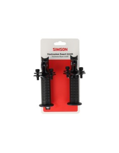 Simson voetsteun set 1110S achtervork zwart
