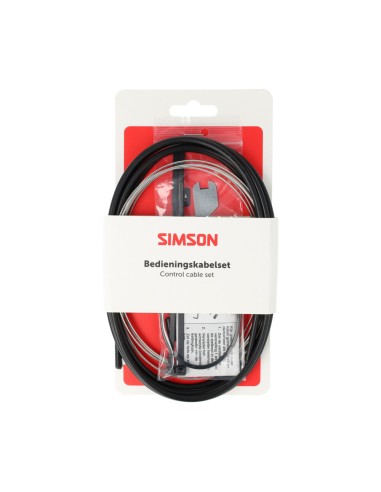 Simson schakel kabel Nexus rvs zwart