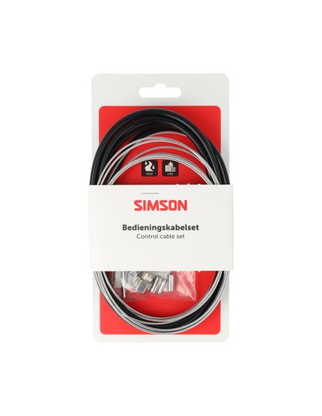 Simson remkabel Nexus RVS met stelbout + inbus zwart