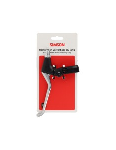 Simson remgreep set lang alu/zwart