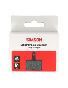 Simson schijfremblok organisch Shimano/Tektro