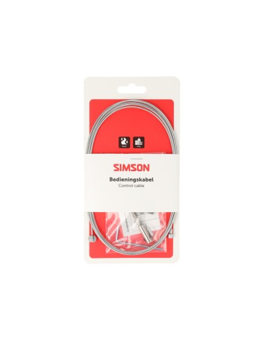 Simson rem binnenkabel rvs 2 nippels met inbus draadeind