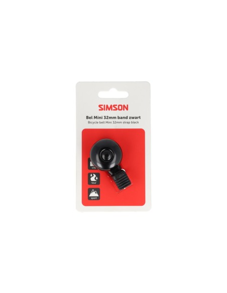 Simson bel Mini 32mm flex band zwart