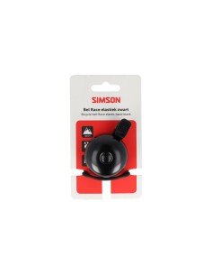 Simson bel Race met elastiek bevestiging zwart