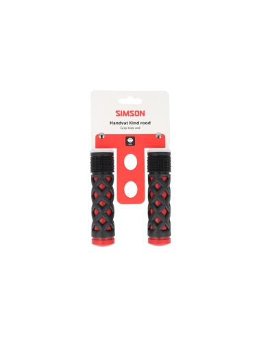 Simson handvatten kinder rood/zwart