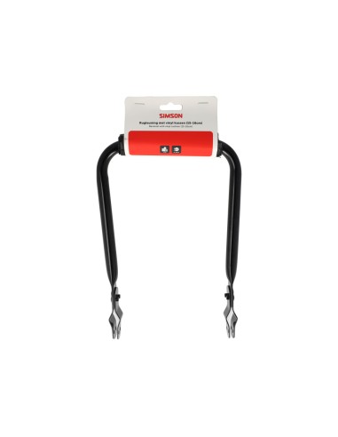 Simson rugleuning zwart met kussen