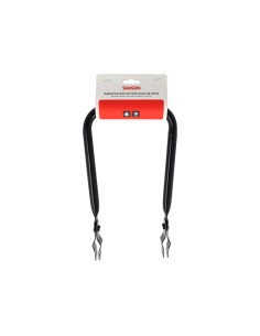 Simson rugleuning smal zwart met kussen