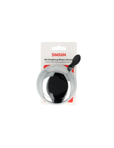 Simson bel Ding Dong Large chroom 80mm
