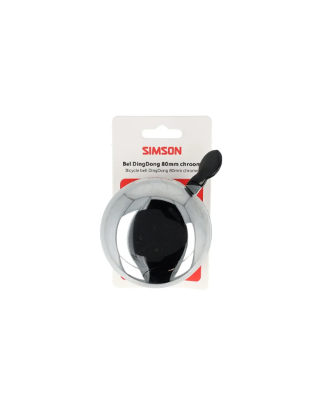Simson bel Ding Dong Large chroom 80mm