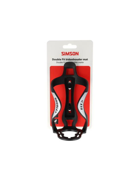 Simson bidonhouder DoubleFit mat zwart