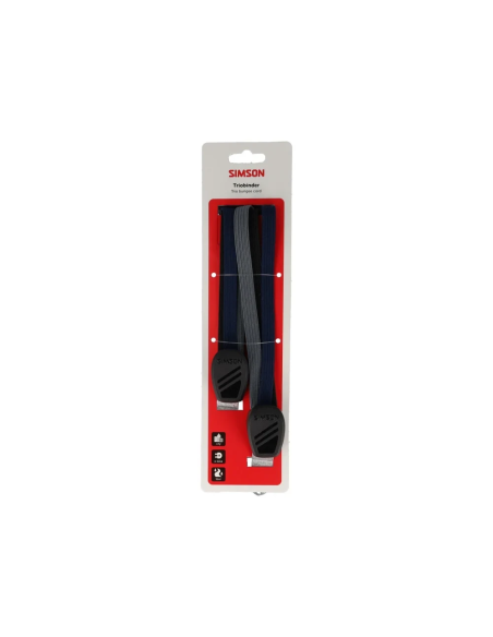 Simson triobinder 60cm zwart/blauw/antraciet