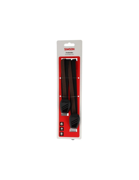 Simson triobinder 60cm zwart/bruin