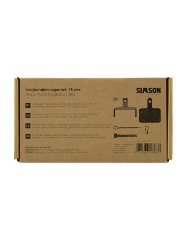 Simson schijfremblok organisch Shimano/Tektro doos (25)