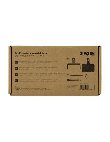 Simson schijfremblok organisch Shimano/Tektro doos (25)