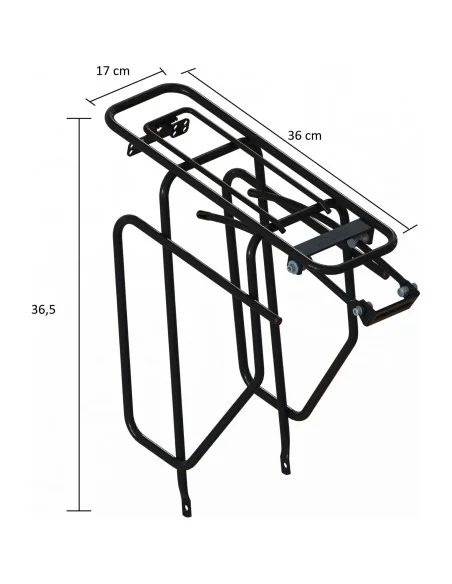 Steco achterdrager Tubic Slim Design