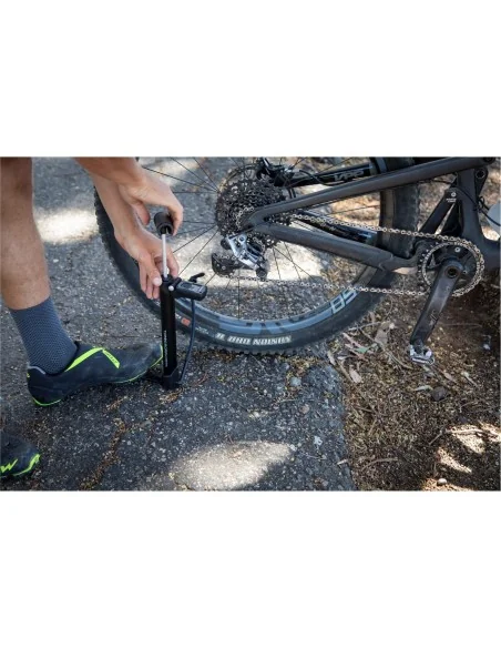 Topeak minipomp Turbo Morph Digital met pompslang 13 cm