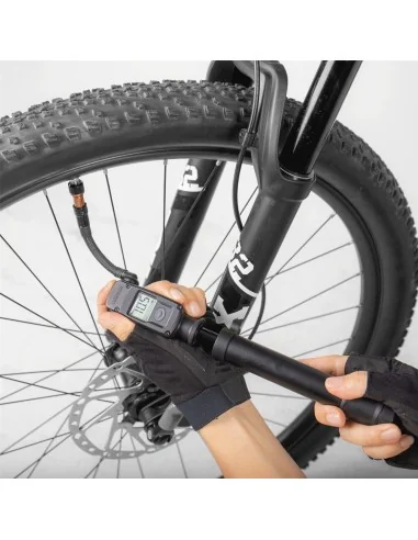 Topeak minipomp Mountain Digital 2Stage met slang 7.5 cm