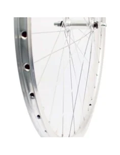 Roland voorwiel 28 vast Alu V-profil zilver zink spk