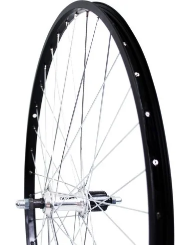 Roland achterwiel 28 vast cass 7v Alu AS26 zwart zink spk