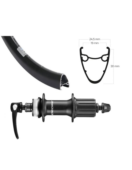 Roland achterwiel 28 Ryde Dutch19 Shimano M5100 zw spk