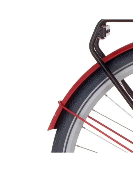 Cortina spatbord achter 28 Common true red matt