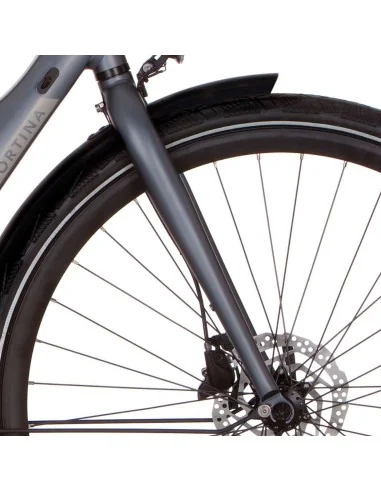 Cortina voorvork E-Mozzo titanium matt