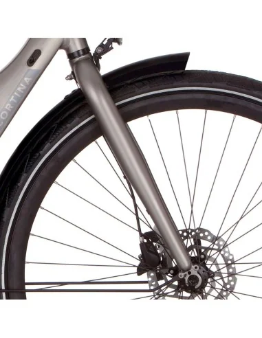 Cortina voorvork E-Mozzo shadow silver matt
