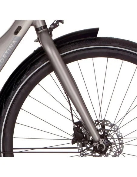 Cortina voorvork E-Mozzo shadow silver matt