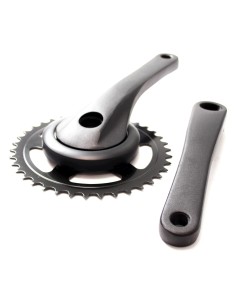 Cortina crankstel 38t black matt