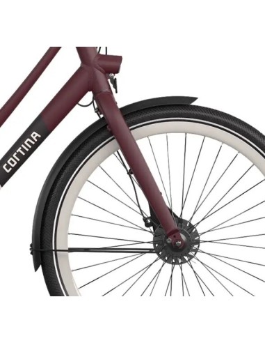 Cortina voorvork Tide 53/57 Burgundy Red