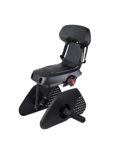 Polisport achterzitje Guppy Junior black series drager bev.