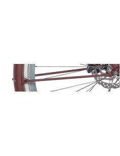 Cortina spatbordstang voor 28 E-U4 rose matt