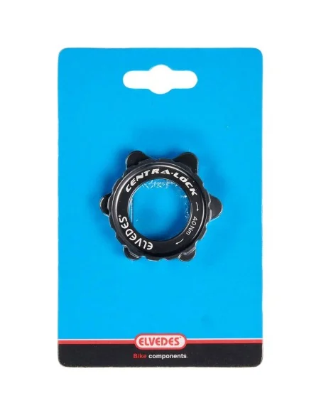 Elvedes remschijf adapter centerlock CNC + ring zwart